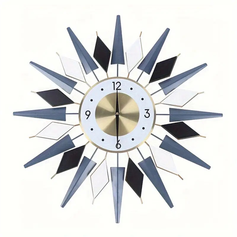 Grande horloge murale en métal Karns, 24 po x 24 po