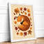 Autumn Fox Asleep Boho - Framed Print-1073081394-1073081353