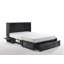 Lit escamotable avec matelas et rangement Maron