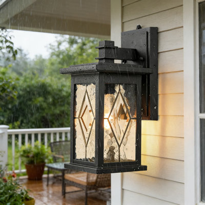 Dusk To Dawn Outdoor Wall Light With Photocell Sensor, Waterproof Aluminum Exterior Lighting Fixture For Porch, Garage, And Doorway