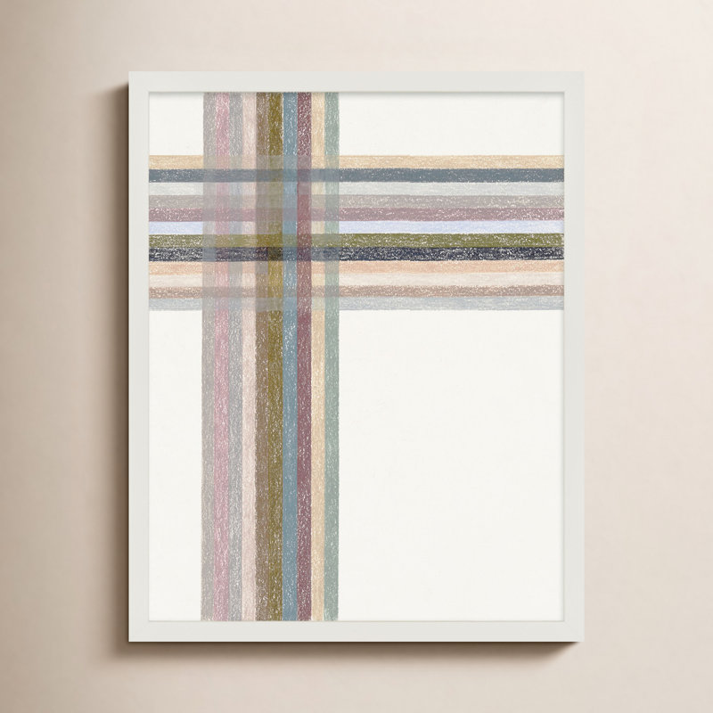Intersections: Vertical I Print by Beth James, White Framed, 24" W x 30" H