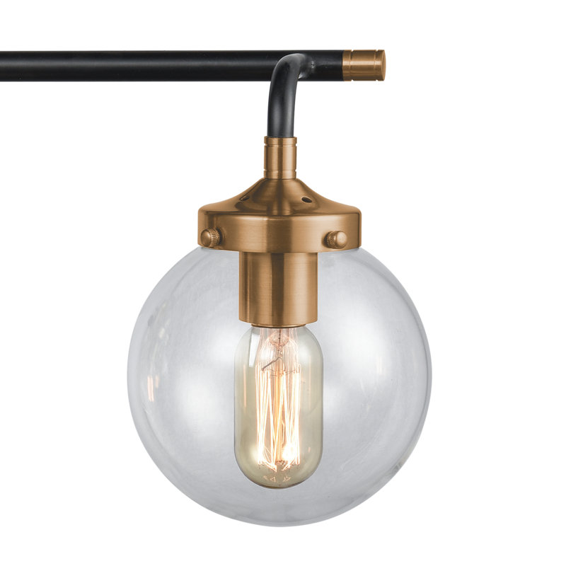 Dion 4 Light Transparent Dimmable Vanity Light