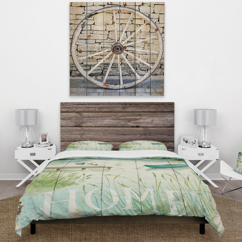 Ensemble de housse de couette lakeside bateau welcome welcome, Housse de couette très grand + 2 taies décoratives