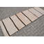 Tapis turc vintage rétro kilim beige idéal pour les espaces extérieurs, les chambres et les salles à manger