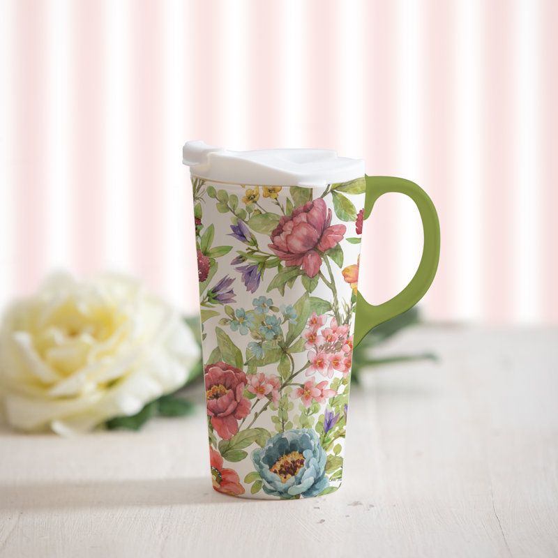 Boîte-cadeau en céramique 17 oz Florals from the Garden