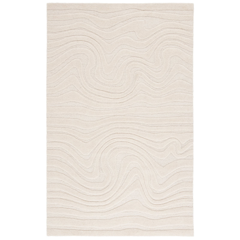 Tapis en laine et en coton touffeté à la main Jamel, Rectangulaire 3 pi x 5 pi