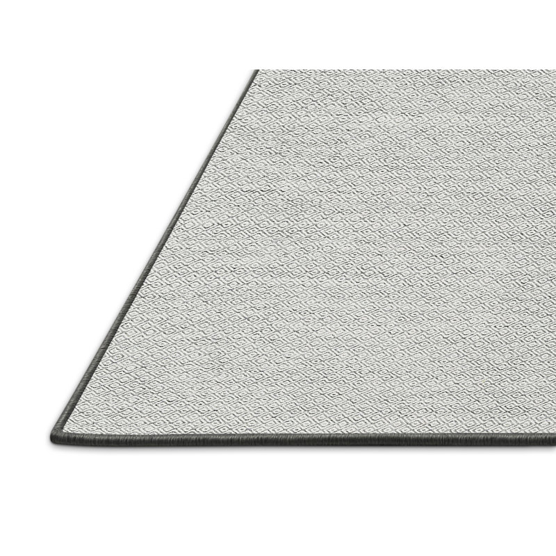 Tapis gris zone contemporaine Hufford, Rectangle 5 pi x 7 pi