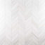 Bianco Dolomite 3x12 Chevron Honed Marble Tile