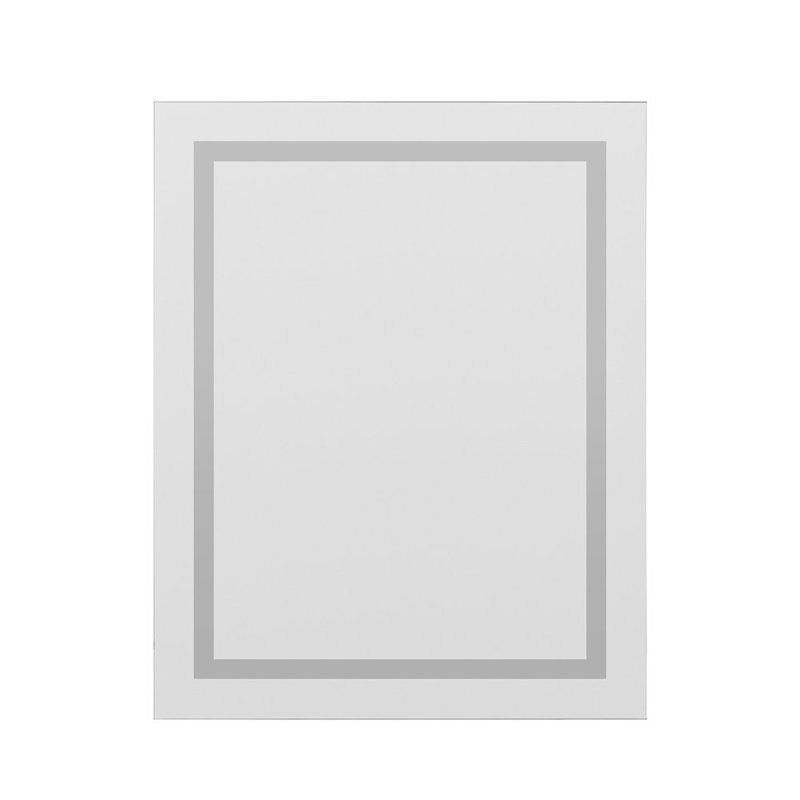 Miramar Lighted Mirror with Dimmer and Defogger, Wall Switch Direct, 30" x 24"