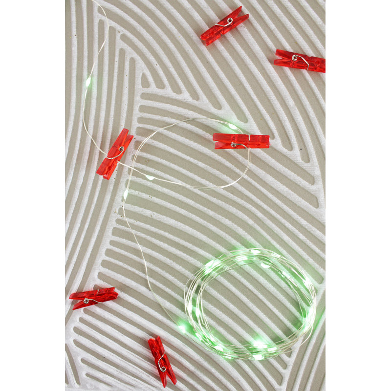 Juliane Indoor 36 - Bulb 5'' Battery Powered Mini String Light, Red