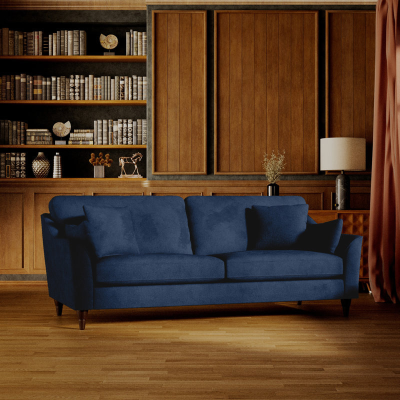 Springview Flared Arm Sofa, Navy, 3