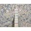 Tapis rond bleu en laine et soie noué à la main 9 pi x 9 pi 91B51AD7A43E4377891330EDA9D756C5