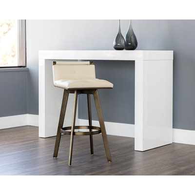 Mccaully Swivel Counter Stool  - Cream
