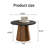 Round Wooden Coffee Table-131403574