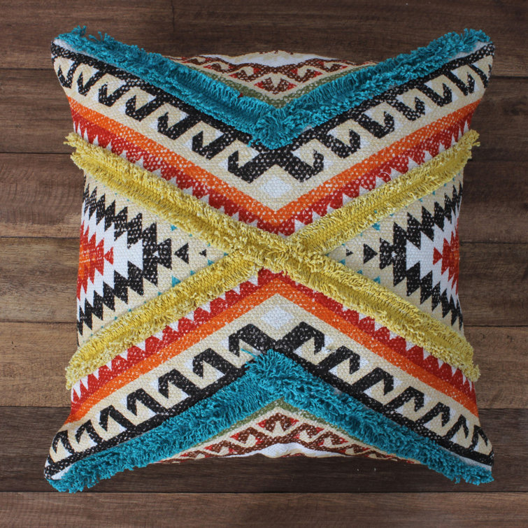 Croscill SANTA FE Southwestern Aztec Desert Square Throw Pillows 18x18