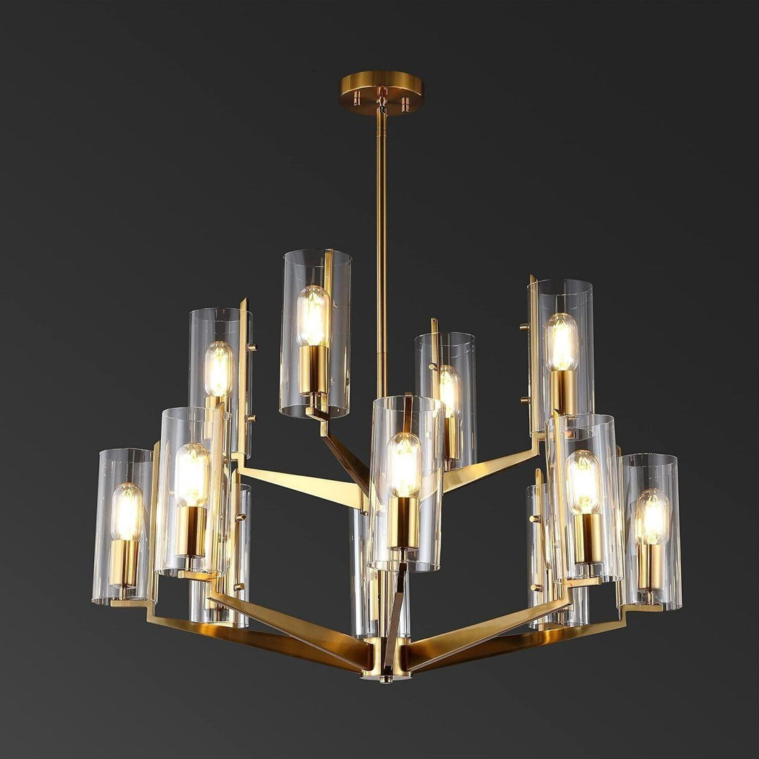 Eilon 12 - Light Dimmable Tiered Chandelier Rosdorf Park