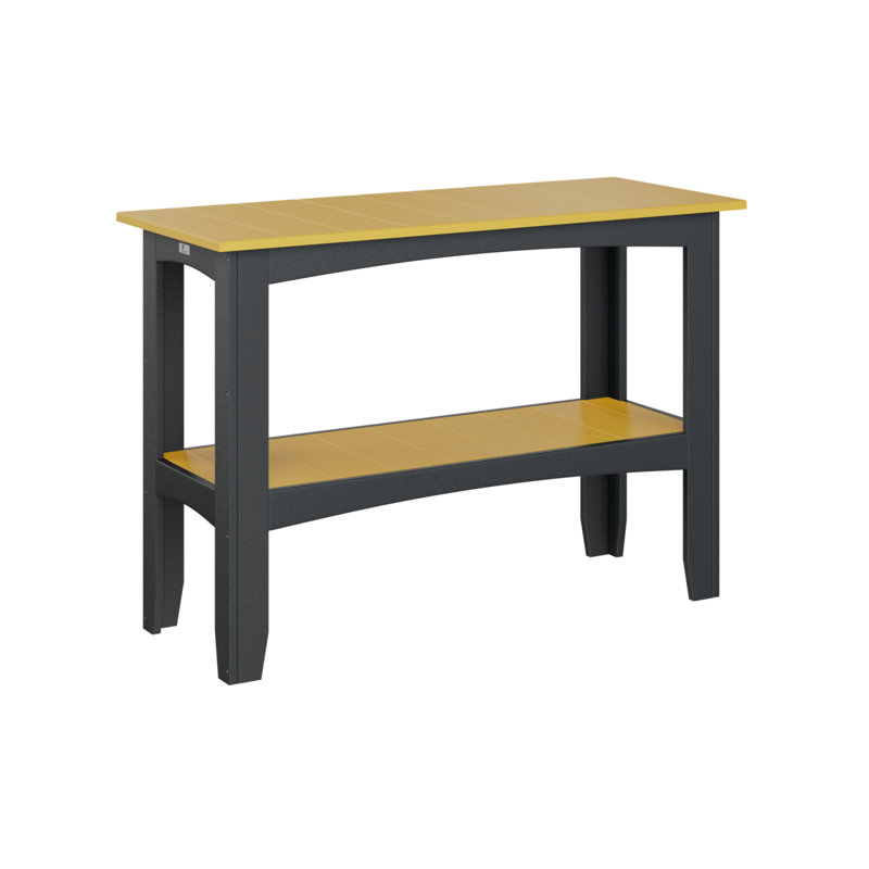 Outdoor Bar Table, Sunburst Yellow, Black