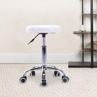 Adjustable Height Lab Stool with Wheels