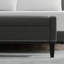 Banc de rangement rembourré 52 po avec accoudoirs et garniture cloutée-1034129336
