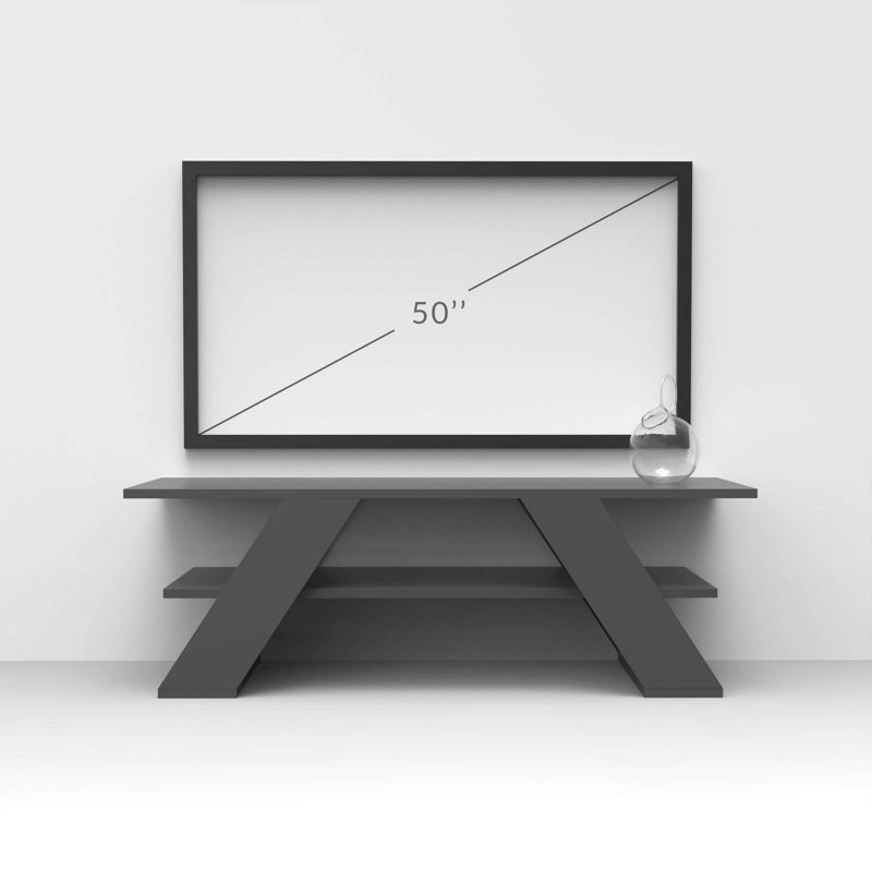 Modern TV Stand with Elegant Sandstone, 47.2 x 15.7 x 15.8 inches | 100% Melamine Coated Particle Board, Thickness: 0.7 inches | Supports Up to 33 lbs, Perfect for Living Room & Entertainment Areas, Stylish & Durable Design