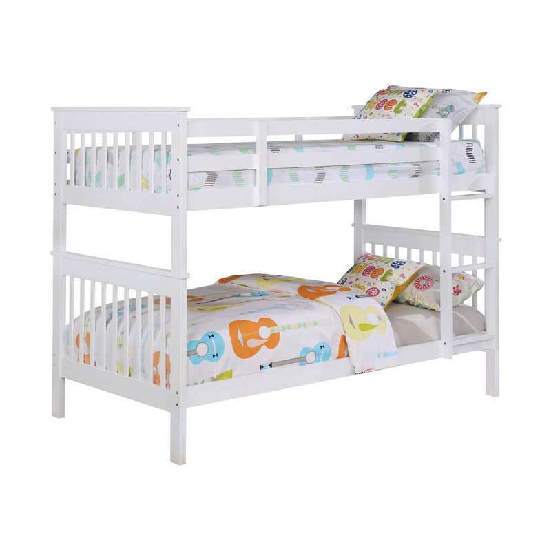 Lit superposé simple en bois avec matelas Wood