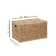 Ved Heavy-duty Water Hyacinth Wicker Storage Trunk with Metal Frame
