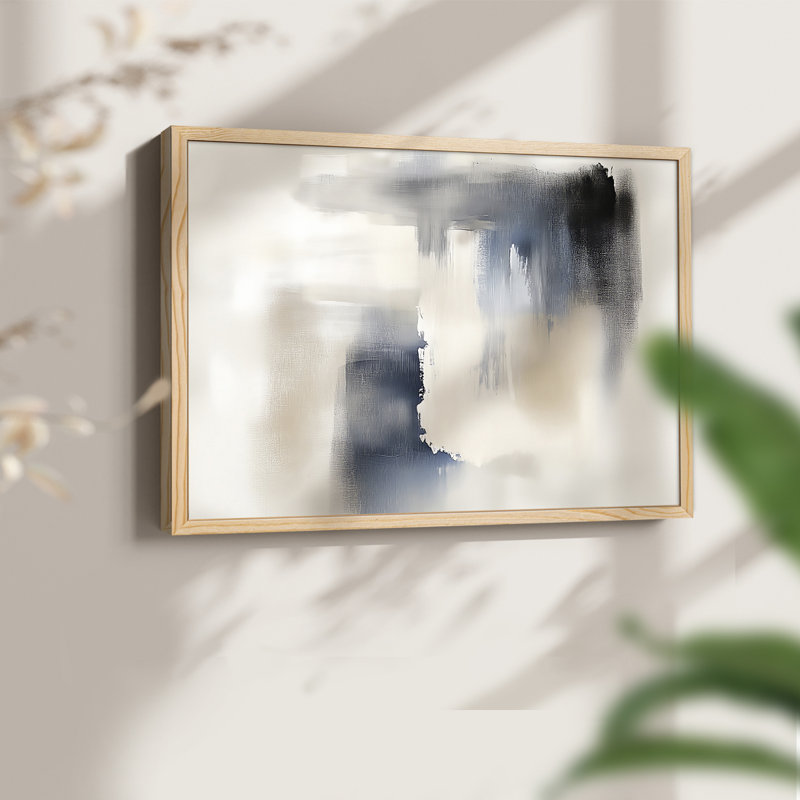 Abstract Series-CIX -Framed Print - Restickable, Natural, 11" H x 14" W