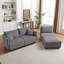 Canapé combiné de style minimaliste moderne avec 2 coussins de confort avec ports de charge USB et C-1477599747