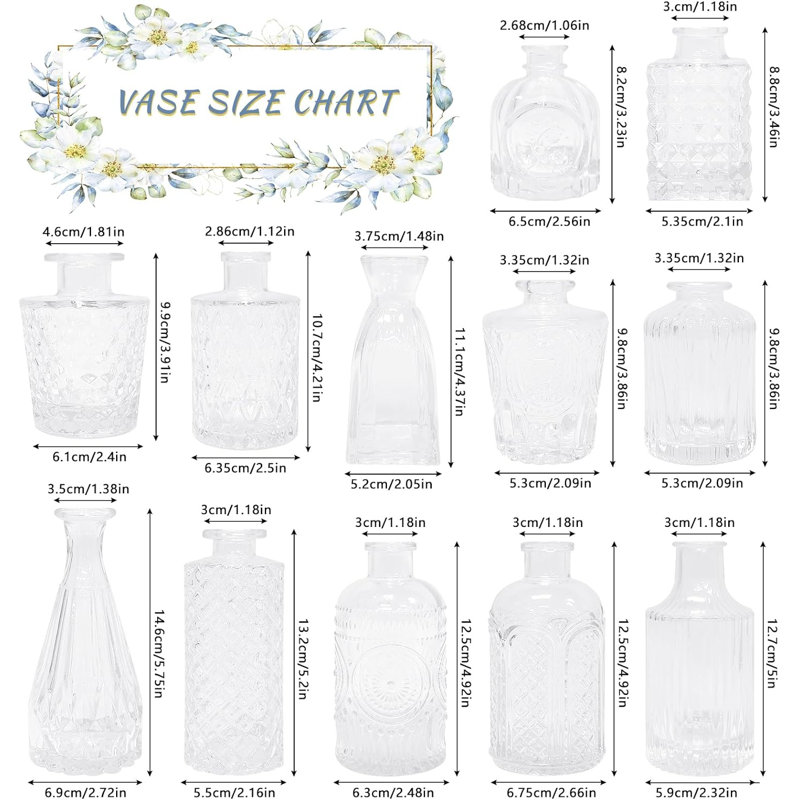 Dopkins Glass Table Vase, Clear