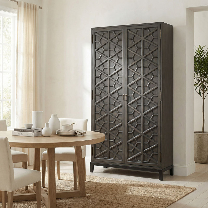 Maharadscha 2 - Door Armoire, Pale, 100" H x 51" W x 20" D