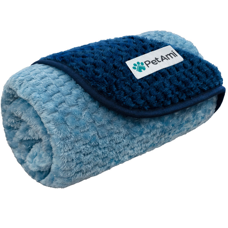 Polyester polaire PET-B8008WP, Bleu marine / bleu, 40 po x 29 po