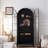 Black Solid + Manufactured Wood + Tempered Glass + Iron Display Cases