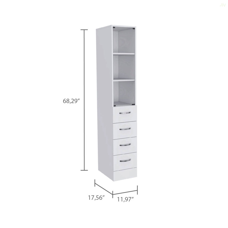 Ensemble de salle de bain 2 pièces, armoire à linge Magna + armoire à pharmacie Savona