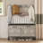 12 Pair Shoe Storage Bench-460765134