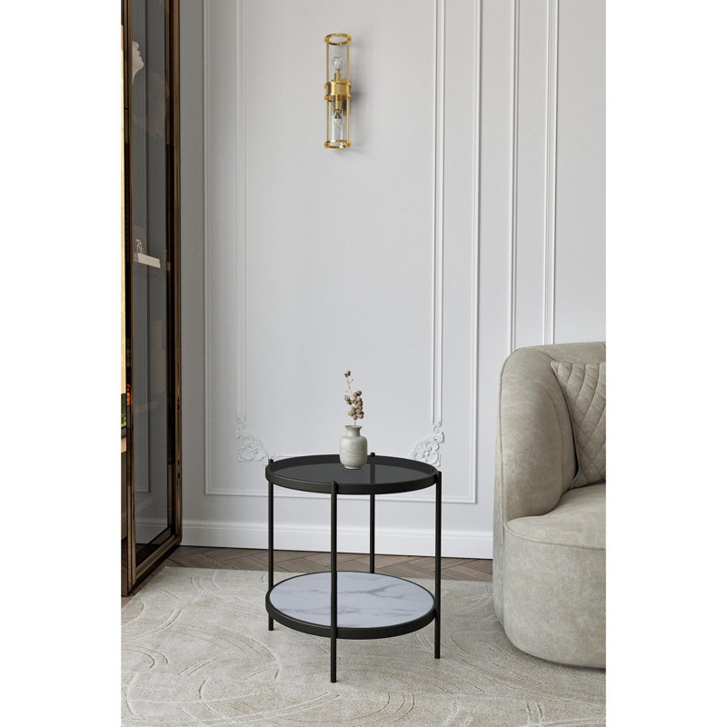 Side Table, Fume, Black