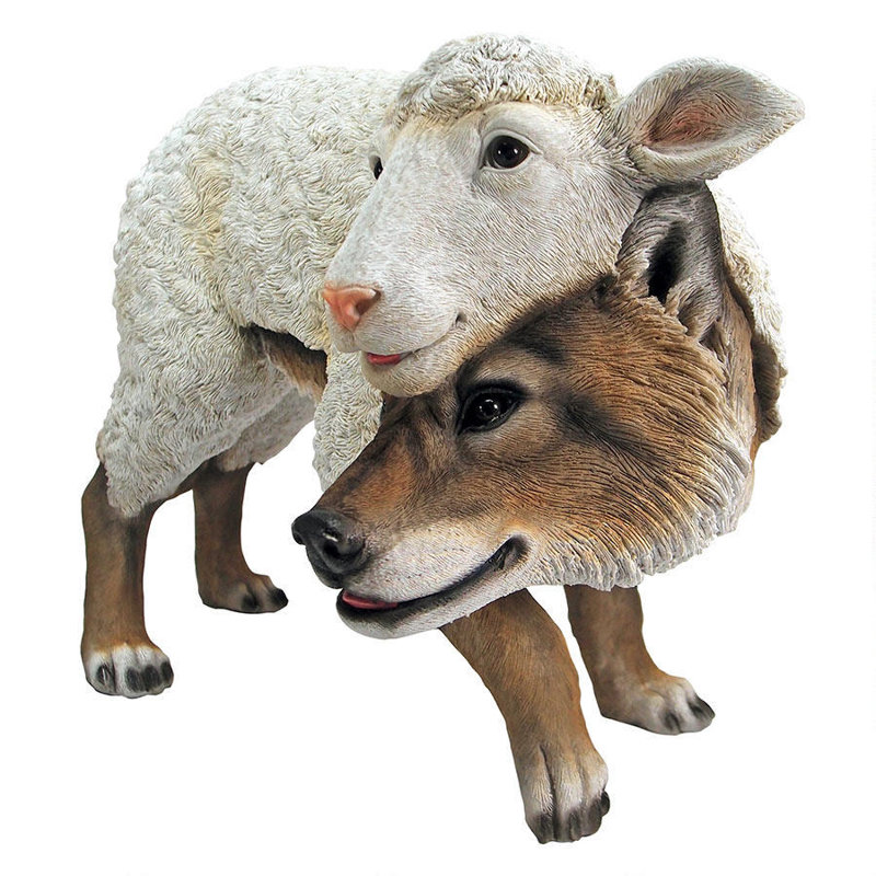 Statue Wolf in Sheeps Clothing