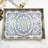 Blue Decorative Tray, Serving Tray With Handles, Plastic Large Tray For Coffee Table, Living Room, Decor, 15.7”*11.8”*1.6"
