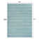 Montral Minimalist Stripe Turquoise/Cream Rug