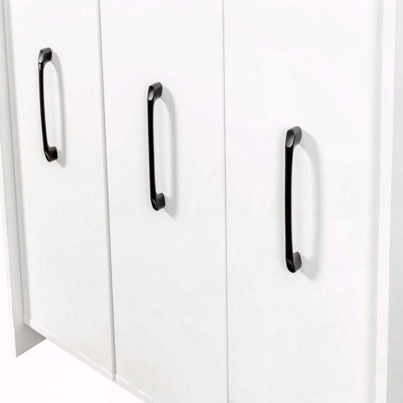 Slide Out Storage Bookcase with 3 Pulled Out Doors