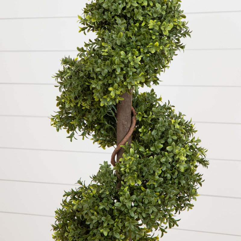 Boxwood Spiral Topiary Artificial Tree