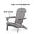 (Set of 2) Weather-Resistant Foldable Outdoor Adirondack Chair Set-105499585