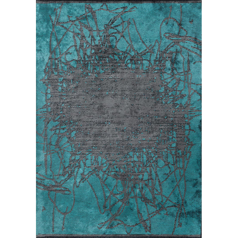 Rapture Abstract Area Rug, Rectangle 6'7" x 9'10"