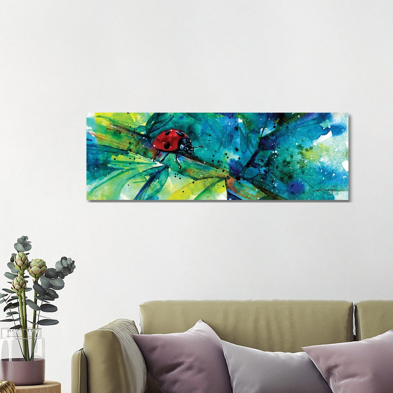 Ladybug I by Kathy Morton Stanion - Wrapped Canvas Panoramic Gallery-Wrapped Canvas Giclée