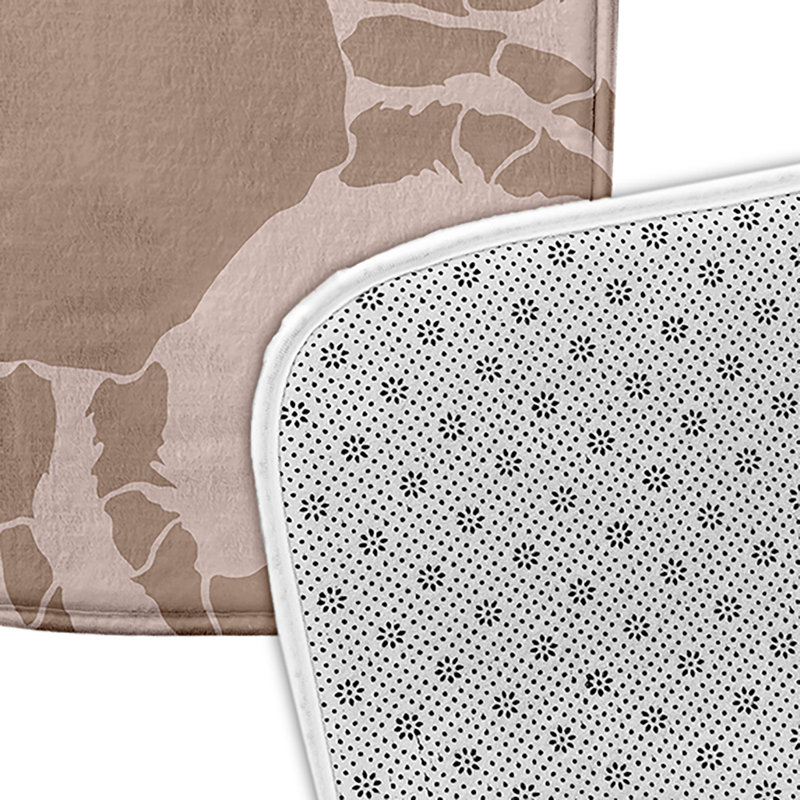 Tapis de bain Crab Dip, L 21 po x L 34 po, Rose