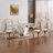 70'' Rectangle Faux Marble Dining Table-50295295