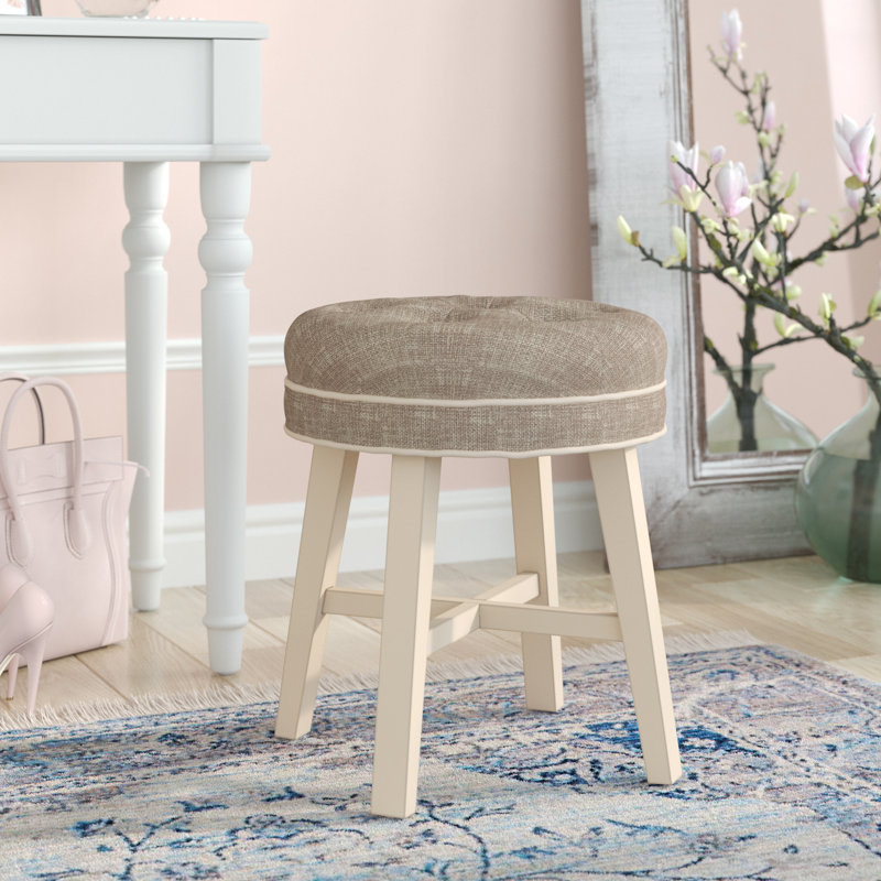 Tabouret de coiffeuse Kautz, Gris
