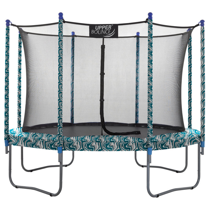 Plexalife 10 FT Round Trampoline Set with Safety Enclosure System - Backyard Trampoline - Outdoor Trampoline for Kids - Adults