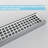 24 Inch Linear Shower Drain, Brushed Nickel Shower Floor Drain, High Flow Shower Drain Kit With Removable Grid Cover