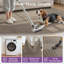 Solid Wave 3D Soft Plush Textured Washable Non-Slip Charcoal Gray Indoor Area Rug-808772833