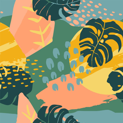 Plantes tropicales sur toile Jina
